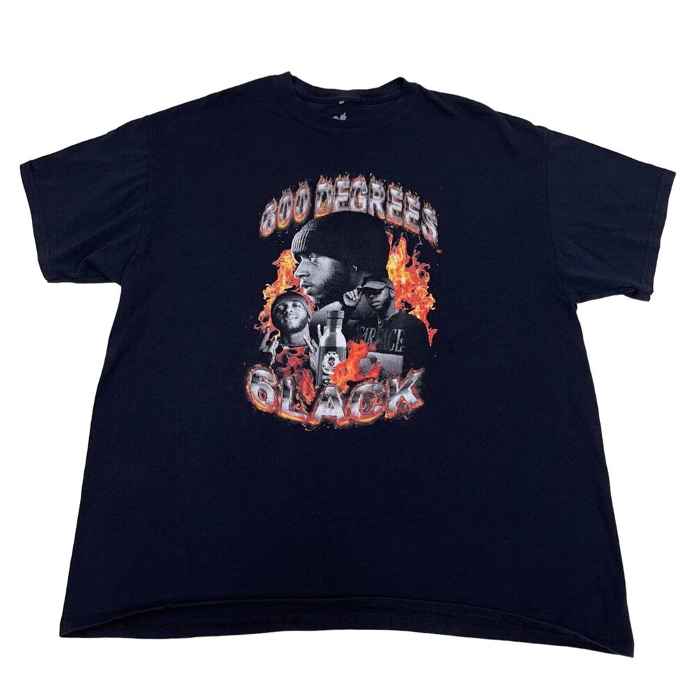 LVRN 6LACK 600 Degrees Men's Sz XL Shirt RARE Hot Ones Hip Hop RnB Music Rap Tee